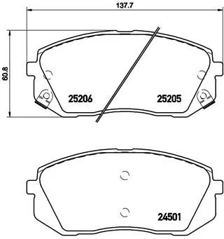 ABS Brake Pad Set, disc brake (P 30 056)