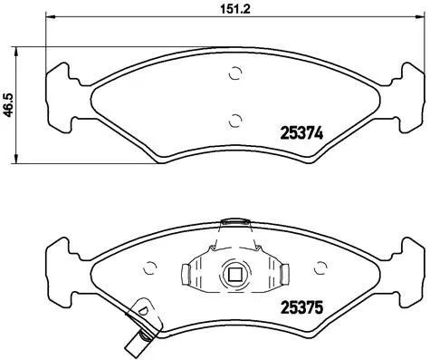 ABS Brake Pad Set, disc brake (P 30 062)