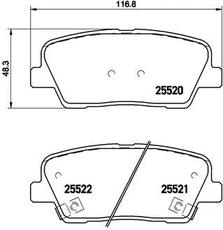 ABS Brake Pad Set, disc brake (P 30 063)