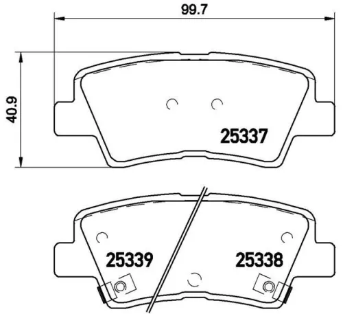 ABS Brake Pad Set, disc brake (P 30 067E)