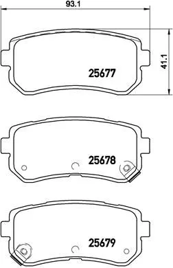 ABS Brake Pad Set, disc brake (P 30 068)