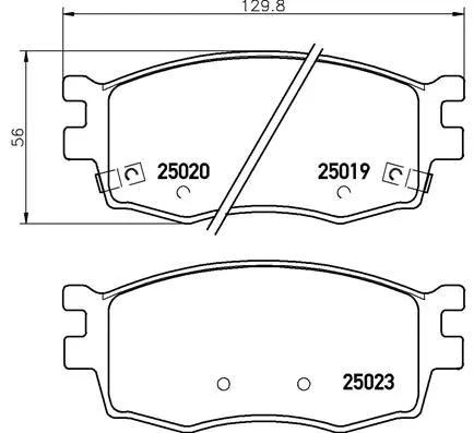 ABS Brake Pad Set, disc brake (P 30 069)