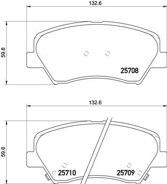 ABS Brake Pad Set, disc brake (P 30 073)