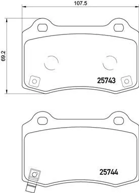 ABS Brake Pad Set, disc brake (P 30 074)
