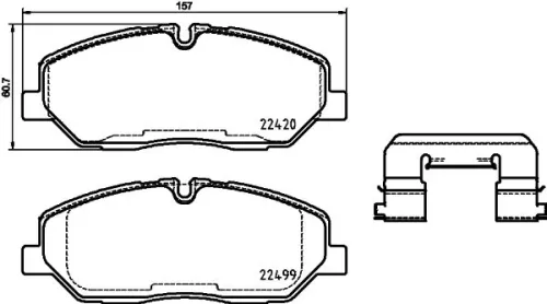 ABS Brake Pad Set, disc brake (P 30 084)
