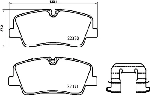 ABS Brake Pad Set, disc brake (P 30 085)