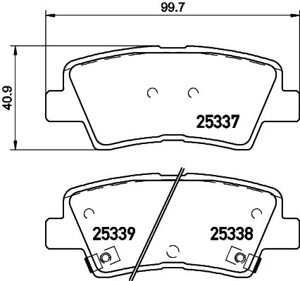 ABS Brake Pad Set, disc brake (P 30 101E)