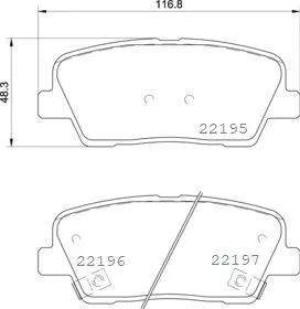 ABS Brake Pad Set, disc brake (P 30 105)