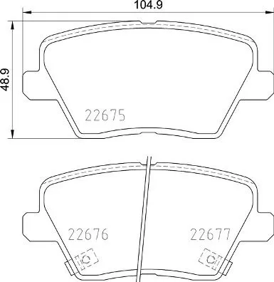 ABS Brake Pad Set, disc brake (P 30 109)