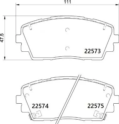 ABS Brake Pad Set, disc brake (P 30 115)