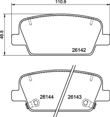 ABS Brake Pad Set, disc brake (P 30 118)
