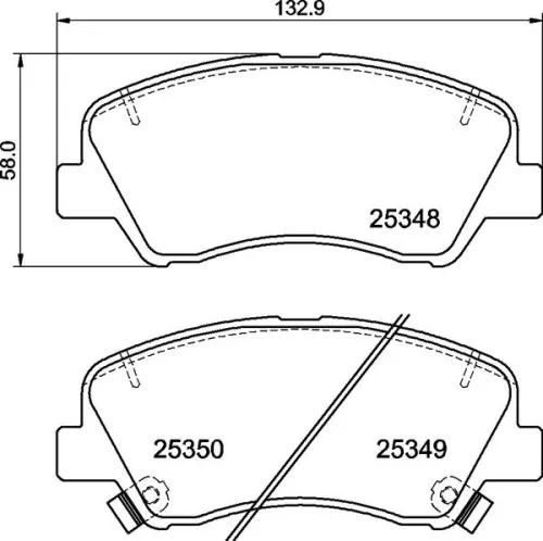 ABS Brake Pad Set, disc brake (P 30 122)