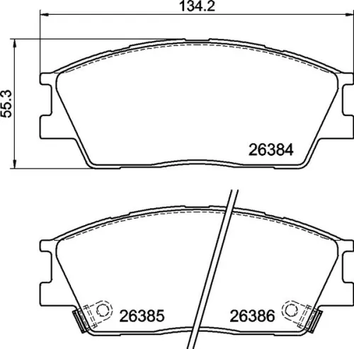 ABS Brake Pad Set, disc brake (P 30 126)