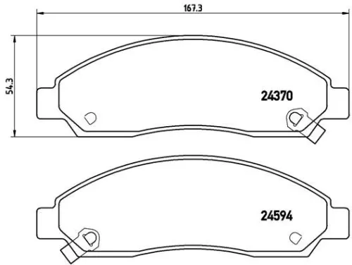 ABS Brake Pad Set, disc brake (P 34 005)