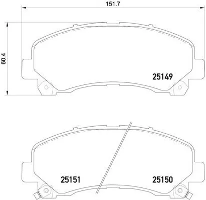 ABS Brake Pad Set, disc brake (P 34 007)