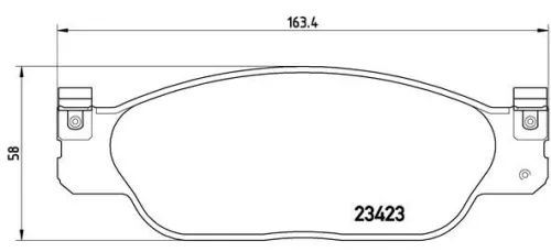 ABS Brake Pad Set, disc brake (P 36 012)