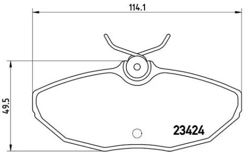 ABS Brake Pad Set, disc brake (P 36 013)