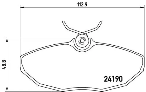 ABS Brake Pad Set, disc brake (P 36 015)