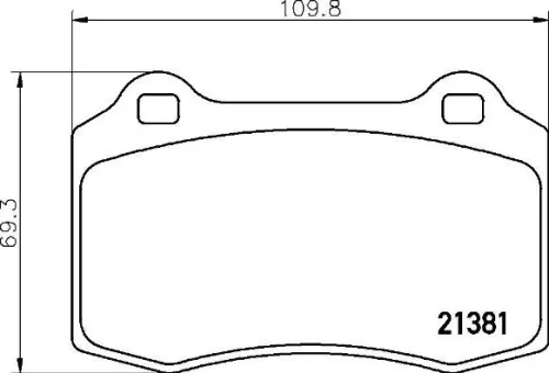 ABS Brake Pad Set, disc brake (P 36 020)