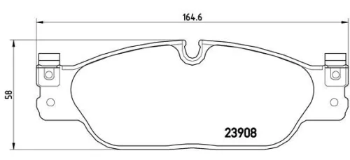 ABS Brake Pad Set, disc brake (P 36 021)