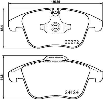 ABS Brake Pad Set, disc brake (P 36 030)