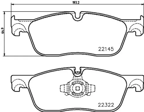 ABS Brake Pad Set, disc brake (P 36 035)