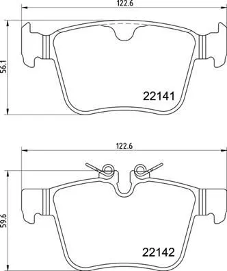 ABS Brake Pad Set, disc brake (P 36 037)