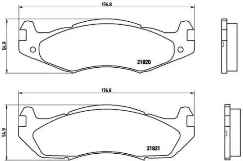 ABS Brake Pad Set, disc brake (P 37 001)