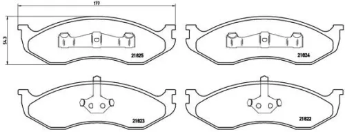 ABS Brake Pad Set, disc brake (P 37 004)