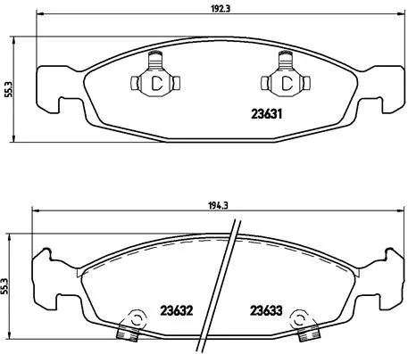 ABS Brake Pad Set, disc brake (P 37 005)