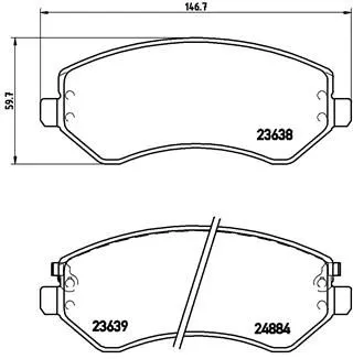 ABS Brake Pad Set, disc brake (P 37 007)