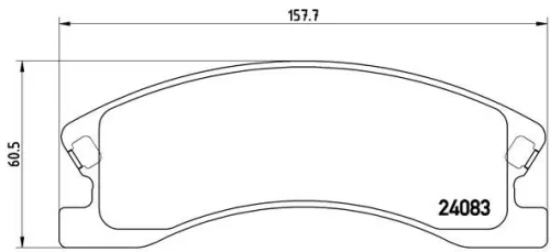 ABS Brake Pad Set, disc brake (P 37 008)