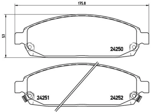 ABS Brake Pad Set, disc brake (P 37 010)