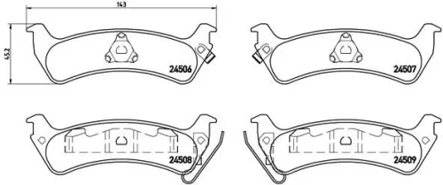 ABS Brake Pad Set, disc brake (P 37 012)