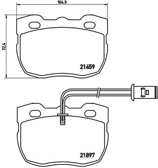 ABS Brake Pad Set, disc brake (P 44 004)