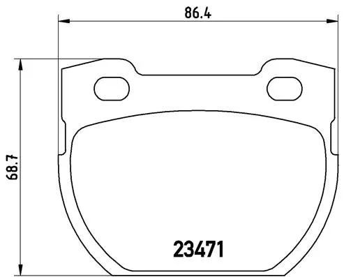 ABS Brake Pad Set, disc brake (P 44 006)