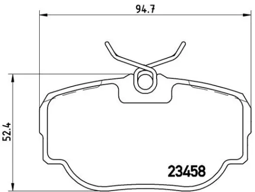 ABS Brake Pad Set, disc brake (P 44 009)