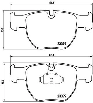 ABS Brake Pad Set, disc brake (P 44 012)