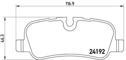 ABS Brake Pad Set, disc brake (P 44 013)