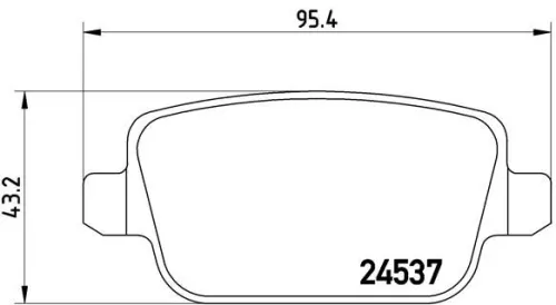 ABS Brake Pad Set, disc brake (P 44 017)