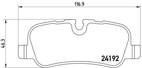 ABS Brake Pad Set, disc brake (P 44 019)