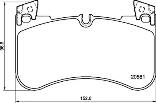 ABS Brake Pad Set, disc brake (P 44 029)