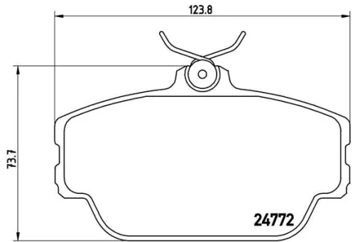 ABS Brake Pad Set, disc brake (P 46 001)