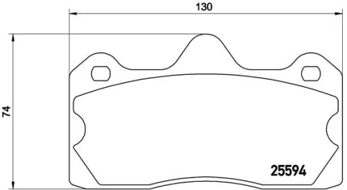 ABS Brake Pad Set, disc brake (P 47 002)