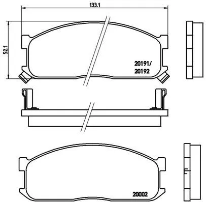 ABS Brake Pad Set, disc brake (P 49 010)