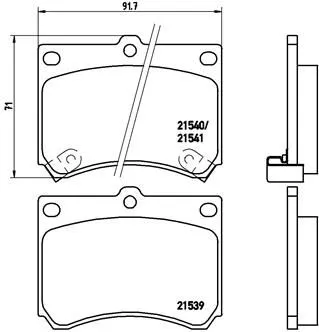 ABS Brake Pad Set, disc brake (P 49 011)