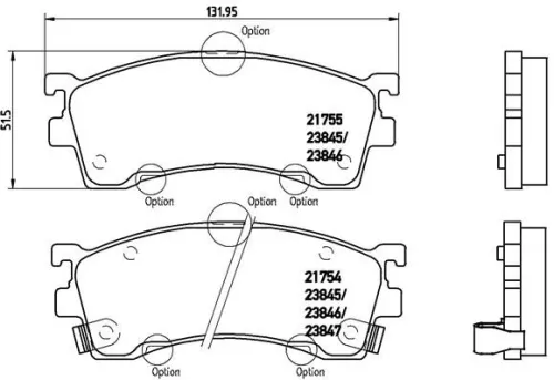 ABS Brake Pad Set, disc brake (P 49 023)