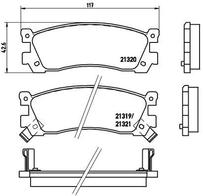 ABS Brake Pad Set, disc brake (P 49 025)