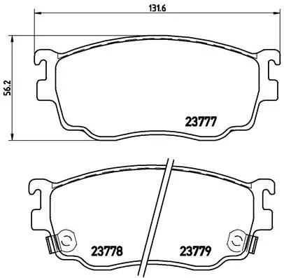 ABS Brake Pad Set, disc brake (P 49 026)