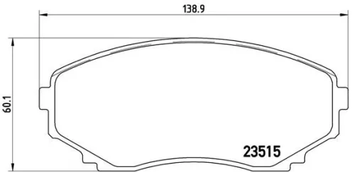 ABS Brake Pad Set, disc brake (P 49 028)